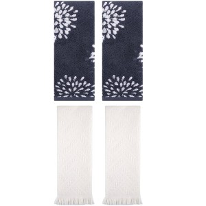 REGALWOVEN 4 Pcs Bathroom Pure Cotton Absorbent Soft Decorative Hand Towel - 1 of 4