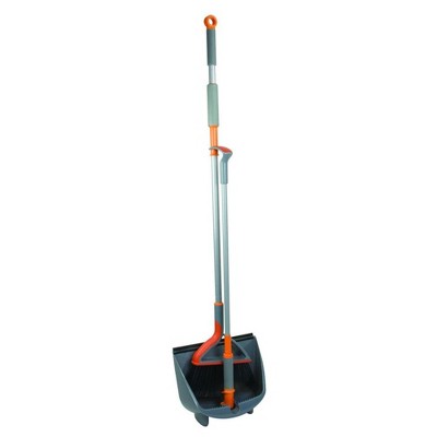 Photo 1 of Casabella Upright Broom and Dustpan Set with Detachable Handles Sweeper Tool with Rubber Bumper for Cleaning and Sweeping Home Floors