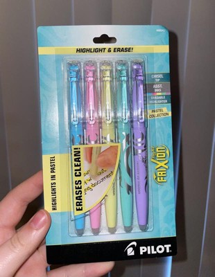 Pilot 5pk FriXion Light Pastel Erasable Highlighters Chisel Tip