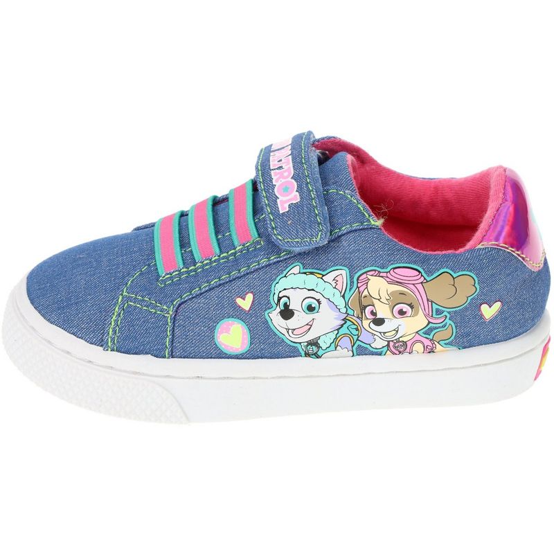 Paw Patrol Toddler Shoe, Low Top Denim Casual, Marshall, Chase, Skye, and Everest, 4 of 8