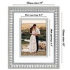 Americanflat Picture Frame with Decorative Inner Mat Accent - Shatter Resistant Glass and Easel Stand - 2 of 4