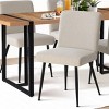 5-Piece Dining Set for 4 ,Rectangular 59" Dining Table Wood Grain Top with Upholstered Dining Chairs for Dining Room, Living Room-Tanpinhause - 3 of 4