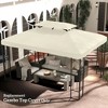 Resenkos Canopy Replacement Cover, Gazebo Canopy Top Replacement, Gazebo Replacement Canopy, 2-Tier Top Cover for 9.84' x 13.1' Gazebo, Charcoal (TOP - 3 of 4