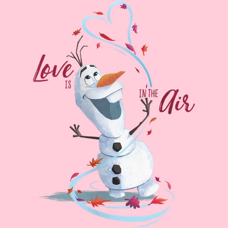Girl's Frozen Love Is in the Air Olaf T-Shirt, 2 of 5