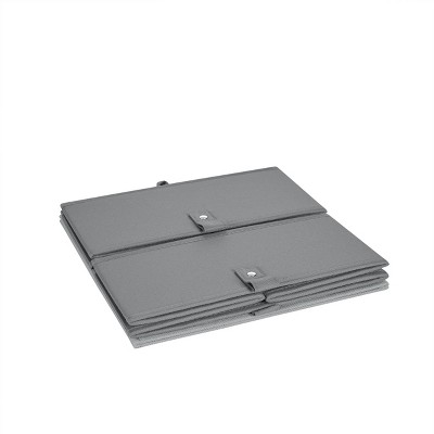 Gray Fabric Collapsible Kids Storage Cube Set