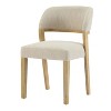 Christopher Knight Home Xayah Modern Rubberwood Upholstered Dining Chairs (Set of 2) - 4 of 4