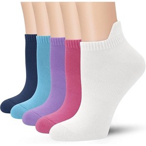 SERISIMPLE Women Viscose Bamboo No Show Sock Low Cut Socks Arch Support Breathable Athletic Sock 5 Pairs - 1 of 4