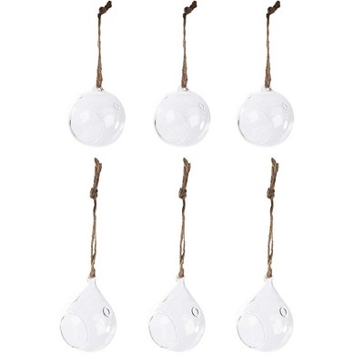 hanging glass candle holders