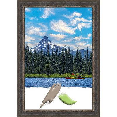 Alta Rustic Char Distressed Polystyrene Wall Picture Frame