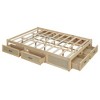 KIGFTSOD Platform Bed with 6 Storage Drawers - 3 of 4