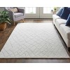 Redford Transitional Solid Ivory/Gray Area Rug - 2 of 4