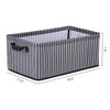 Unique Bargains Fabric Foldable Closet Organizer Storage Bin 18.5" x 11" x 8" - 4 of 4