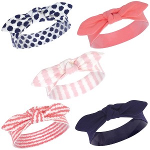 Touched by Nature Baby Girl Organic Cotton Headbands 5pk, Scribble, 0-24 Months - 1 of 1