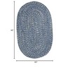 Colonial Mills West Bay Area Rug - Blue Tweed 5'x8' - 2 of 2
