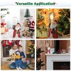 Yescom Christmas Tabletop Scenes Decoration Resin Santa Claus for Theme Party Wedding Home Red - 3 of 4