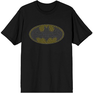 Batman Classic Logo Colored Dots Men's Black T-shirt - 1 of 1