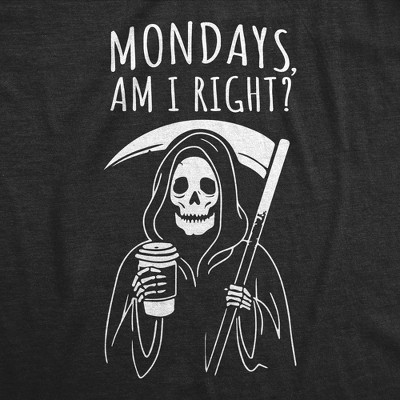 Мужские футболки Crazy Dog T-Shirts, Inc. Mens Funny T Shirts Mondays Am I Right Sarcastic Office Joke Tee for Men - Crazy Dog Men's T Shirt With Sarcastic Sayings Black M — фото 2