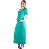Maternity Casual Maxi Dress - 24seven Comfort Apparel™ - 2 of 4