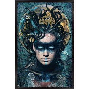 Trends International Jena DellaGrottaglia: Cosmic Zodiac - Cancer Framed Wall Poster Prints - 1 of 4