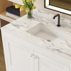 43" Bathroom Vanity with Sintered Stone Carrara White Top, Solid Wood Frame, Ceramic Sink, Storage Cabinet with Drawer ( Single Faucet Hole) - 4 of 4