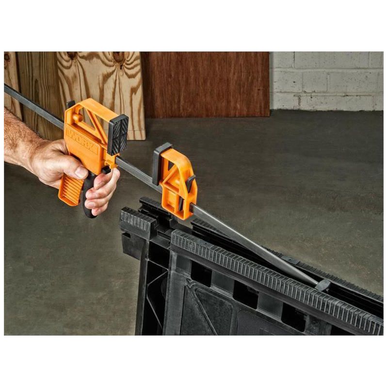 Worx WX065 Clamping Sawhorses, pair with 2 clamps, 5 of 10