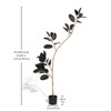 7FT Tall Artificial Rubber Tree, Faux Rubber Plant in Pot, Fake Greenery Floor Plant for Home Living Room Office Indoor Outdoor Decor - 3 of 4