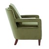 NicBex Velvet Accent Chair,Upholstered Living Room Chairs with Open Arm Design and Solid Wood Legs,Modren Armchair,Club Chairs for Living Room - 4 of 4