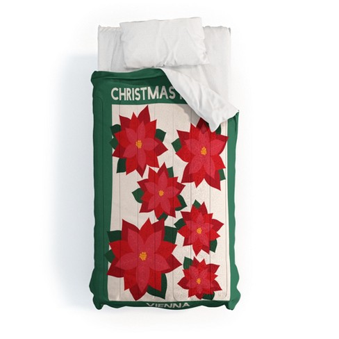 April Lane Art Vienna Christmas Market Comforter + Pillow Sham(s) - Deny Designs - image 1 of 3