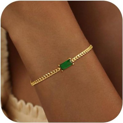 Dainty Gold Bracelet for Women 18K Gold Plated Tennis Evil Eye Cross Bracelet Trendy Classic Festival Jewelry Gifts