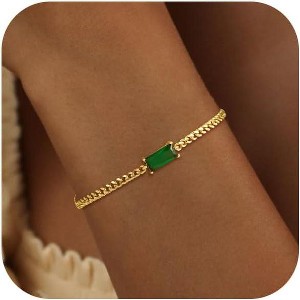Dainty Gold Bracelet for Women 18K Gold Plated Tennis Evil Eye Cross Bracelet Trendy Classic Festival Jewelry Gifts - 1 of 4