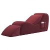 SYFERLORY Ergonomic Yoga Chair with Ottoman - Recliner with Side Pockets & Waist Pillow for Stretching and Relaxing - Fits Living Room or Bedroom - 3 of 4