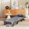 Airsurfer 5-in-1 Folding Chair Bed with Adjustable Backrest & Pillow ¨C Convertible Sleeper Sofa for Small Spaces, Office, or Floor Lounging - 3 of 4