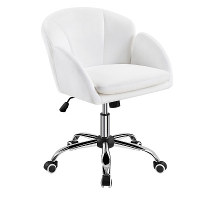 Yaheetech Modern Swivel Rolling Desk Chair with Armrests for Home Office