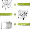 10x10 Pop Up Canopy with Sidewalls, Portable Outdoor Canopy with One Push Setup, Easy Set-Up Waterproof Pop Up Tent for Outdoor Party - 2 of 4