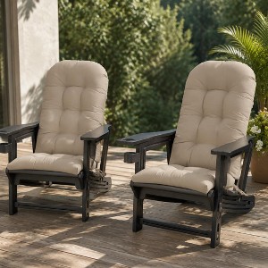 Crestlive Products Set of 2 Adirondack Chair and Cushion Combo for