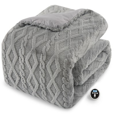Heated Comforter Blanket, Tufted Fast Heating Electric Quilt, 6 Heat Levels & 2-10H Time Settings