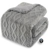 Electric Heating Blanket, Large Heated Blanket with 2 Heating Zones, Wireless Controller, 6 Heating Levels, Velvet Heat Throw Blanket for Woman Man - 2 of 4