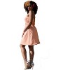 Poetic Justice Women's Dusty Pink Thin Strap Peach Midi Dress - 3 of 4