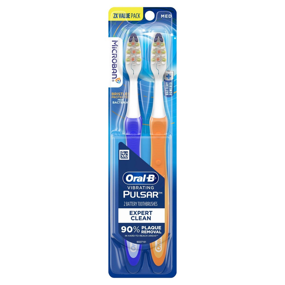 Photos - Electric Toothbrush Oral-B Pro-Health Pulsar Battery Powered Medium Bristles Toothbrush - 2ct 