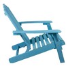 Northlight 36" Blue Classic Folding Wooden Adirondack Chair - 4 of 4
