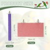 Unique Bargains Bird Perch Stand Wooden Parrot Perch Stand Toy Paw Grinding Stick Bird Cage Accessories 4 Pcs - 2 of 4