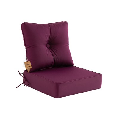 ARTPLAN Deep Seat Pillow and High Back Chair Cushions Outdoor Water Repellent Replacement Patio Seating Cushions