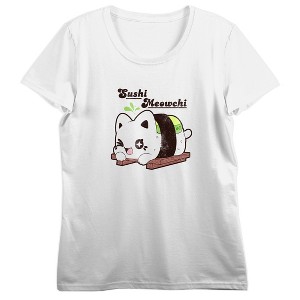 Bioworld Tasty Peach Sushi Meowchi Cat Character Women's Juniors