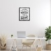 Stupell Industries What Happens In Bathroom Silly Decorated Typography Floating Frame Canvas Art, Black, 17" x 21" - 3 of 4