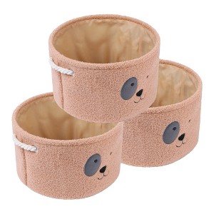 REGALWOVEN Cotton Collapsible Storage Lightweight Storage Bin 13*8.1in 3 Pcs - 1 of 4