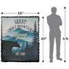 National Park Foundation  Great Smokey Mountains National Park Sticker Blanket 50"x60" Woven Tapestry - 2 of 4
