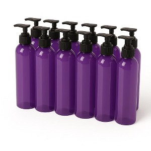Royal Massage 8oz Bullet Round Massage Oil/Lotion/Liquid Bottle with Saddle Pump - 1 of 4