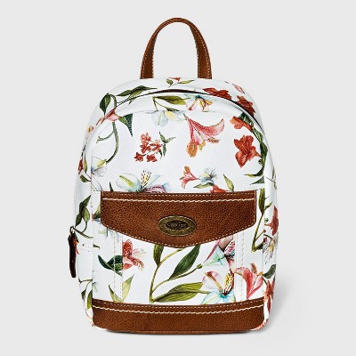 Concept Floral Print Backpack - White