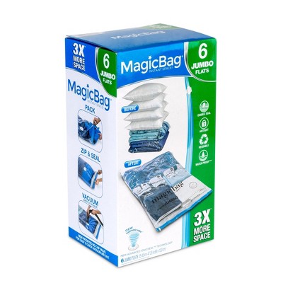 MagicBag Original Jumbo Vacuum-Seal Storage Bags, 6-Pack