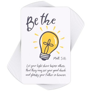 Dicksons BKMPK-464 Shine Before Others Bright Yellow and Classic White 4 Inch Paper Place Keeper Pocket Card Bookmark Pack of 12 - 1 of 2